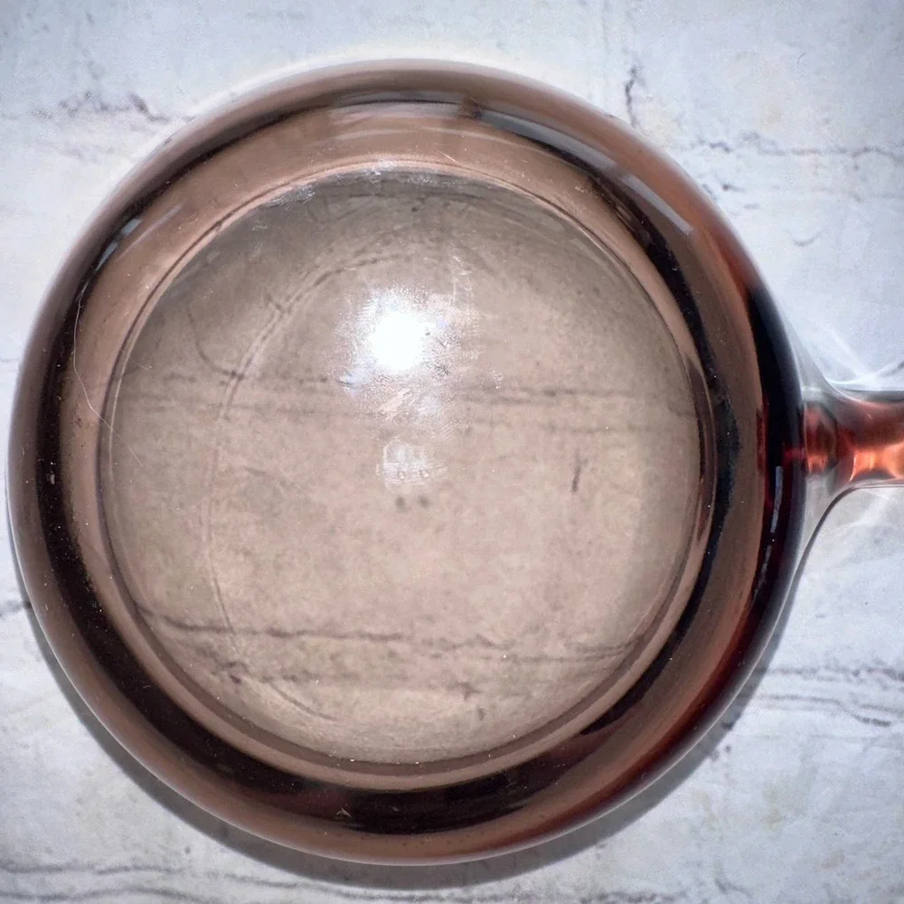Vintage Amber Vision Corning 0.5L Sauce Pan W/Pyrex Lid USA